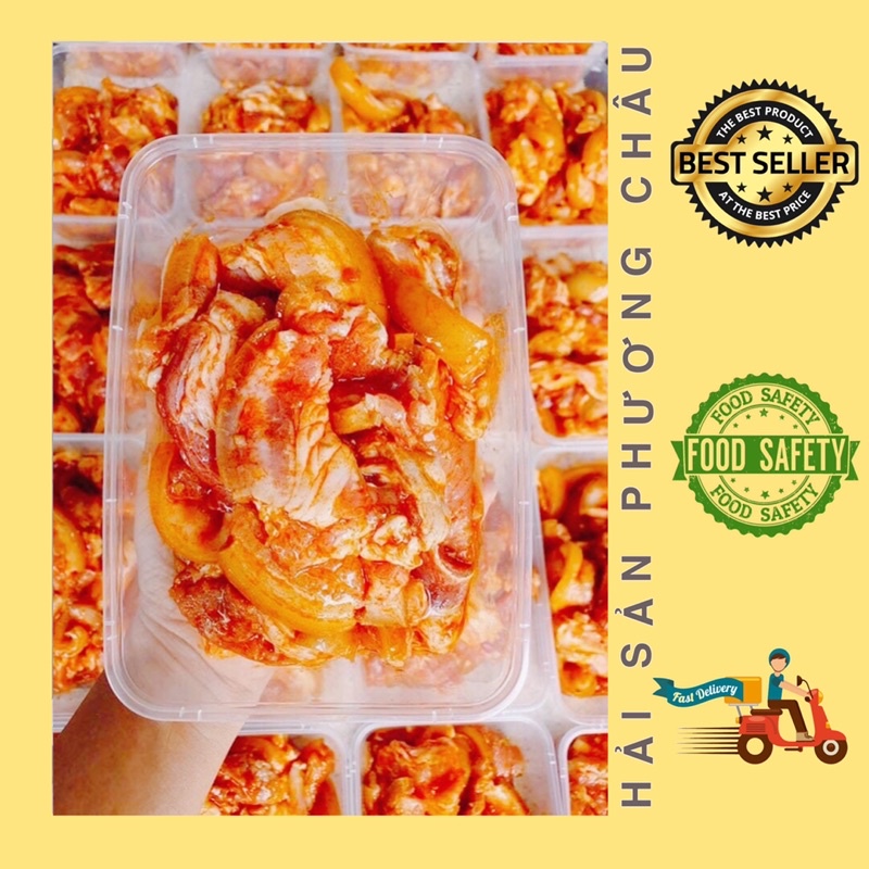 [HỎA TỐC SG] Ba rọi heo rừng ướp sa tế nướng thơm ngon 500g-duoc-ban-tai-Hải Sản Phương Châu