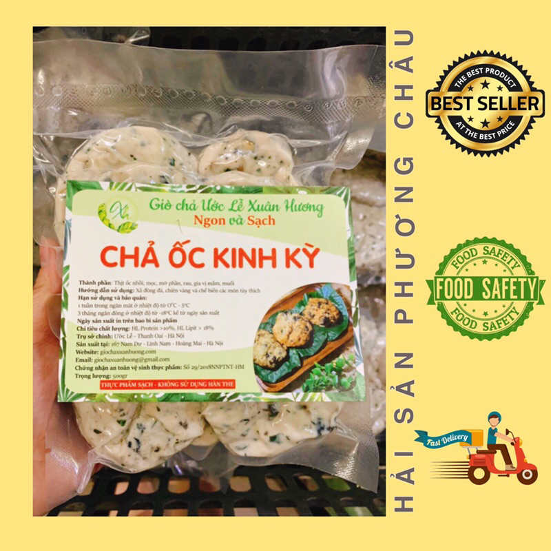 [HỎA TỐC SG] Chả ốc Kinh Kỳ Hà Nội loại đặc biệt thơm ngon - nguyên liệu bún đậu mắm tôm 500g-duoc-ban-tai-Hải Sản Phương Châu