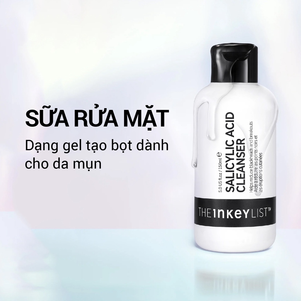 Sữa rửa mặt dạng gel cho da dầu mụn The Inkey List |  Salicylic Acid Cleanser-duoc-ban-tai-Offload Spa