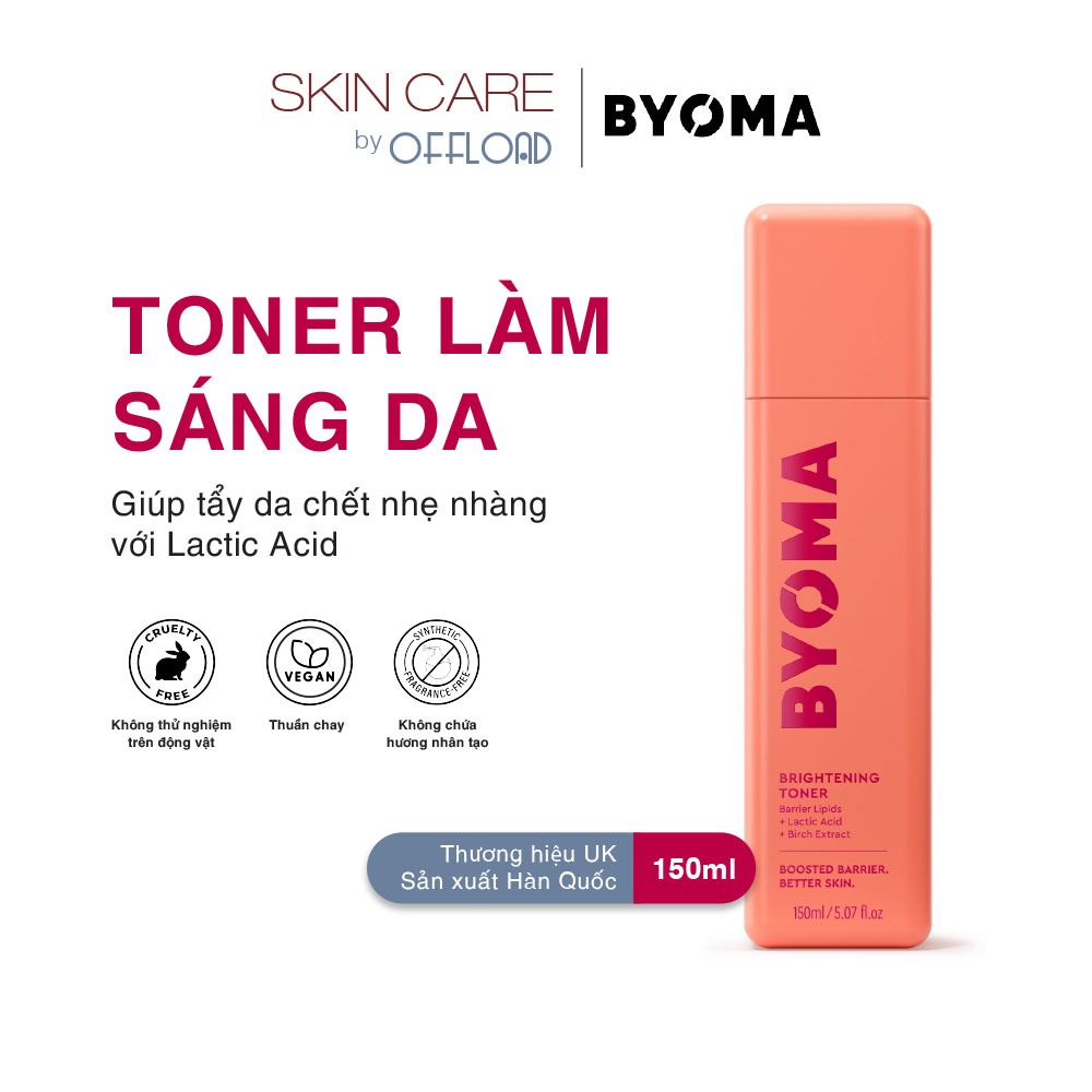 Toner làm sáng da Byoma | Brightening Toner tẩy da chết nhẹ nhàng với Lactic Acid-duoc-ban-tai-Offload Spa