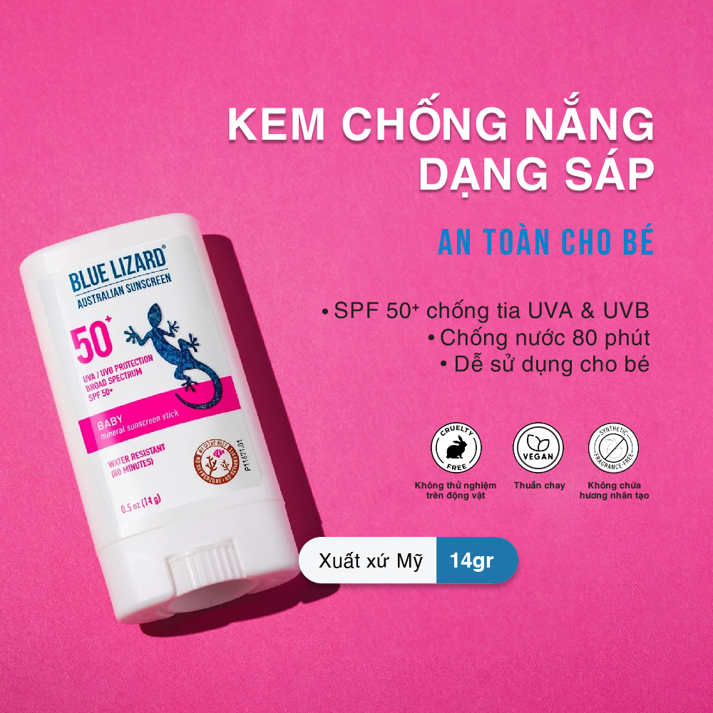Kem chống nắng dạng sáp an toàn cho bé Bluelizard Baby Mineral Sunscreen SPF50 quang phổ rộng chống nước-duoc-ban-tai-Offload Spa