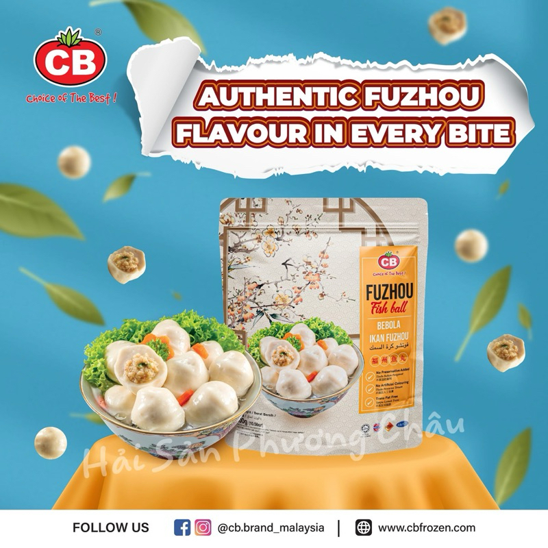 Cá viên Phúc Châu CB Malaysia 300g - Fuzhou Fish Ball-duoc-ban-tai-Hải Sản Phương Châu