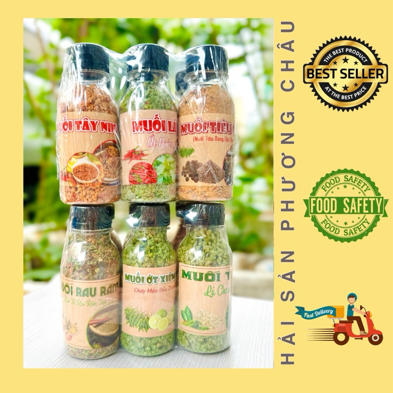 [HỎA TỐC] Set muối khô mix 6 vị chấm thịt hải sản trái cây đa năng-duoc-ban-tai-Hải Sản Phương Châu