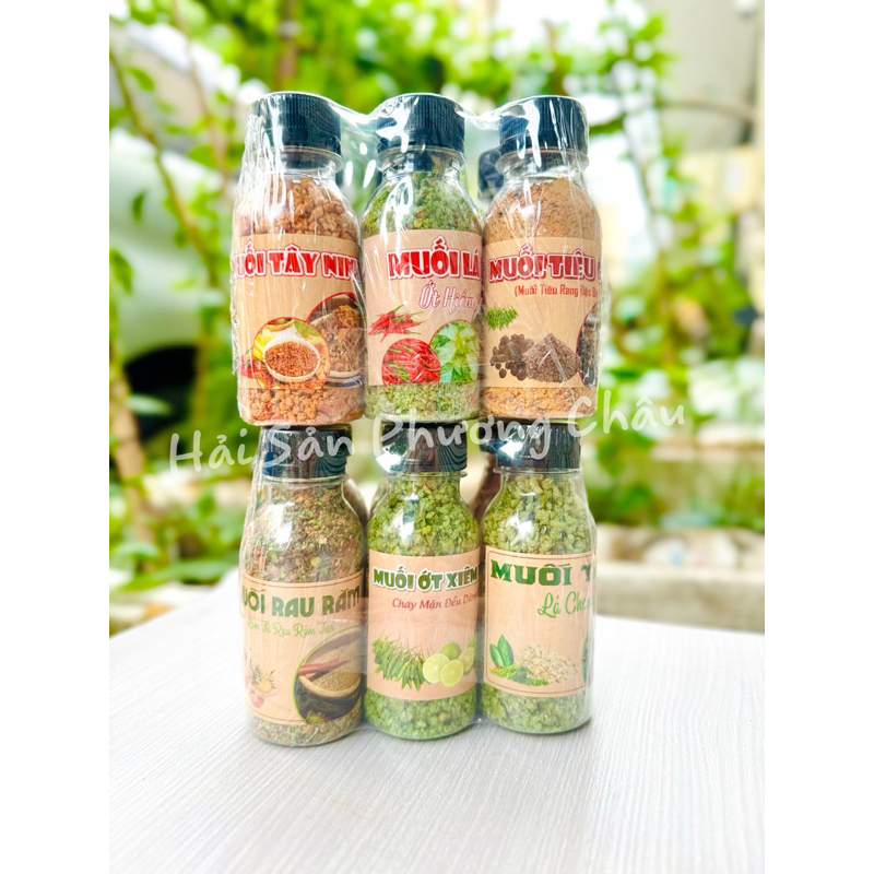 [HỎA TỐC] Set muối khô mix 6 vị chấm thịt hải sản trái cây đa năng-duoc-ban-tai-Hải Sản Phương Châu