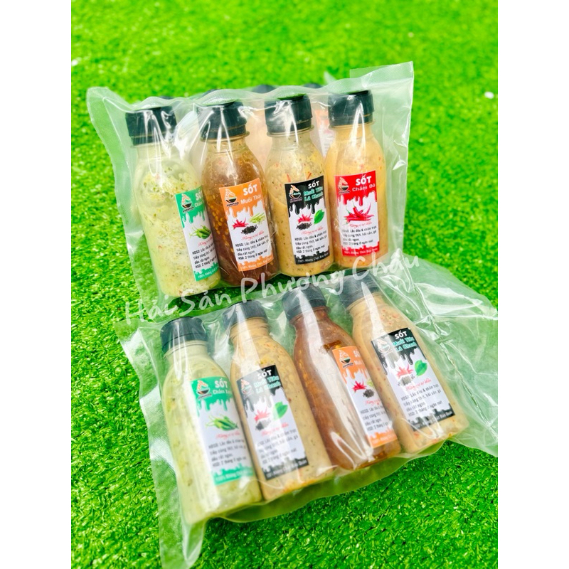 [HỎA TỐC SG] Set muối chấm hải sản thịt lẩu nướng mix 4 vị sốt chấm ngon tuyệt-duoc-ban-tai-Hải Sản Phương Châu