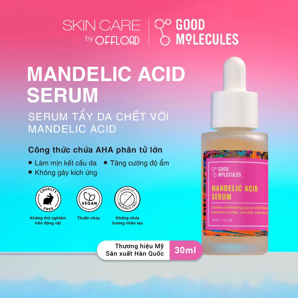 Serum tẩy qua chết qua đêm Good Molecules | Mandelic Acid Serum giúp da sáng mượt-duoc-ban-tai-Offload Spa