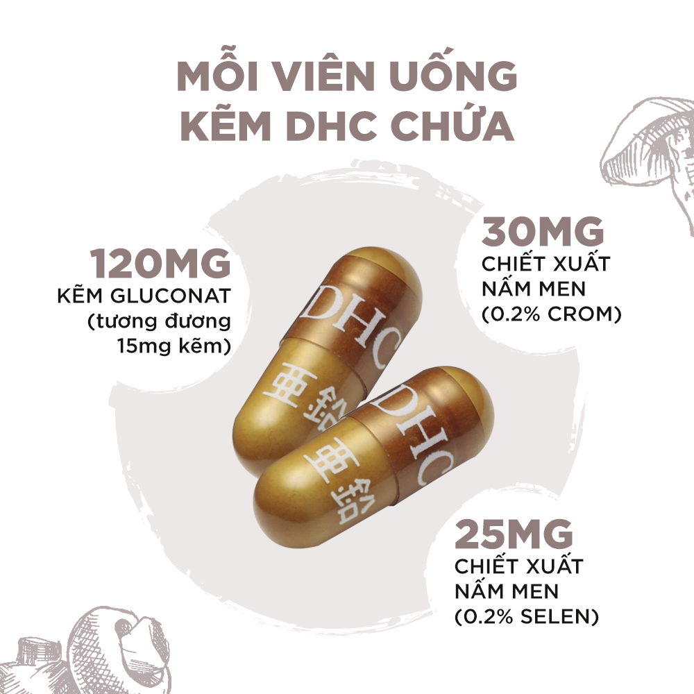 VIÊN UỐNG DHC (ZinC, VitC, Biotin, VitE)-duoc-ban-tai-Alice Boutique