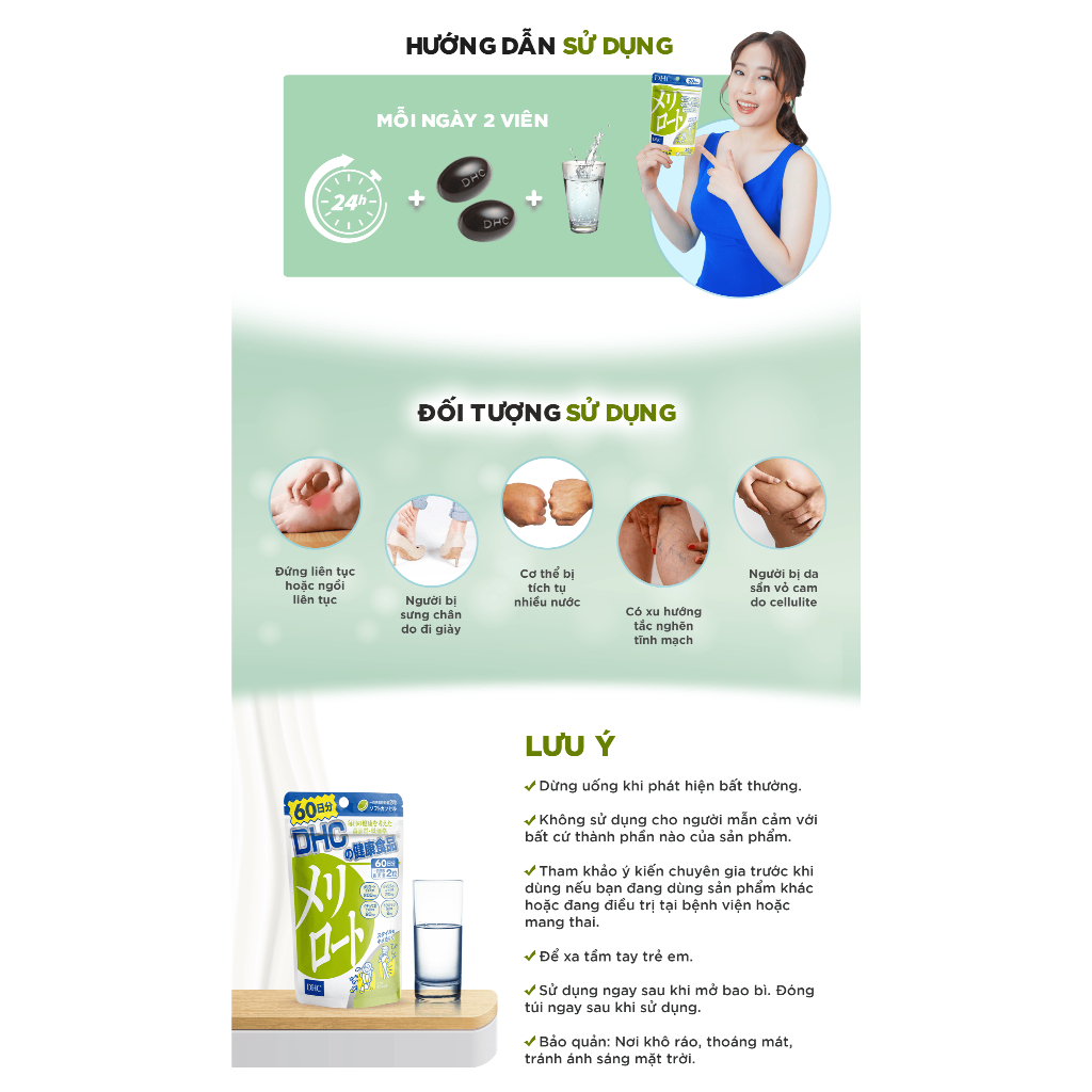 VIÊN UỐNG DHC (Rau củ, Blueberry Extract-bổ mắt, DHA, Turmeric, Melilot, Chống ánh sáng xanh, Bổ gan)-duoc-ban-tai-Alice Boutique