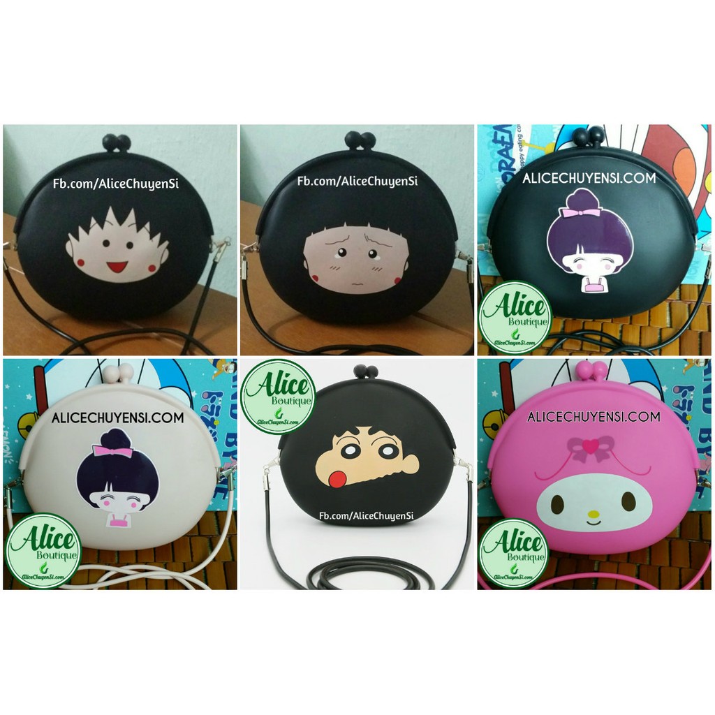 Túi silicon hình thú, túi vuông hoạ tiết-duoc-ban-tai-Alice Boutique