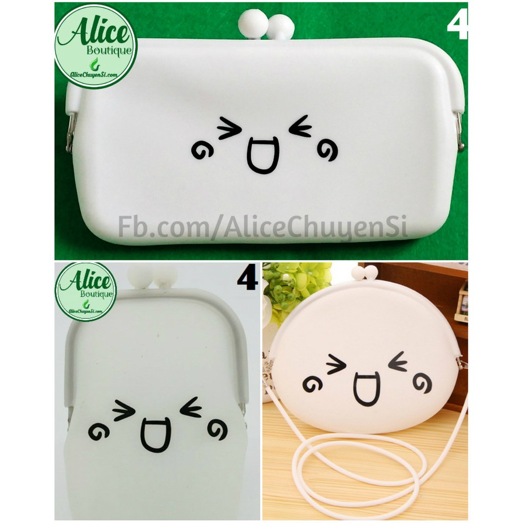 Combo 1 Túi 2 ví lớn icon cảm xúc-duoc-ban-tai-Alice Boutique
