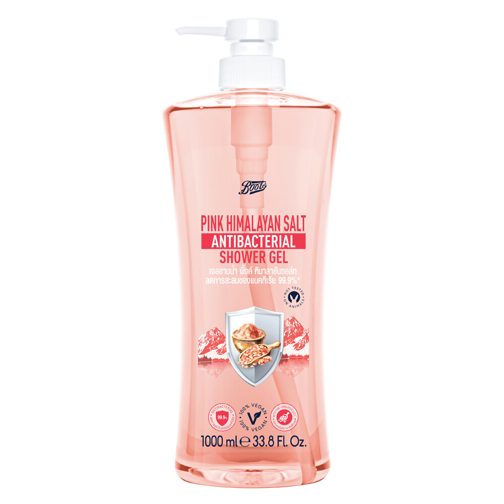 [Giá SALE] Gel tắm Boots Muối Hồng Himalaya Antibacterial Shower Gel 1000ML-duoc-ban-tai-Alice Boutique