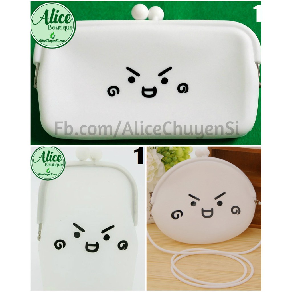 Combo 1 Túi 2 ví lớn icon cảm xúc-duoc-ban-tai-Alice Boutique