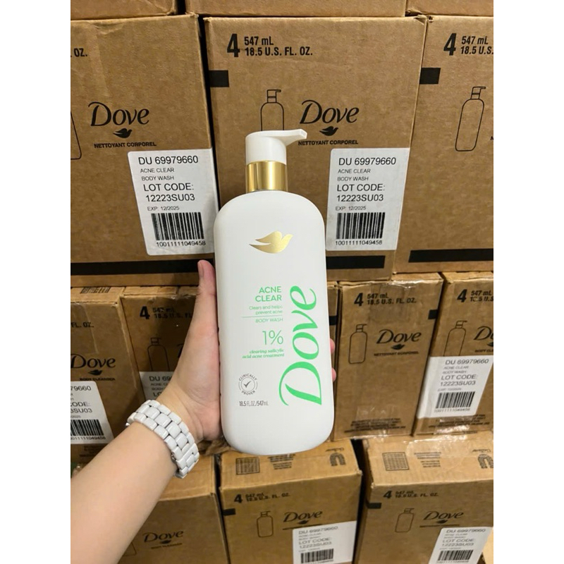 Dove Serum Body Wash Acne Clear-Sữa tắm sạch mụn 547ml-duoc-ban-tai-Alice Boutique