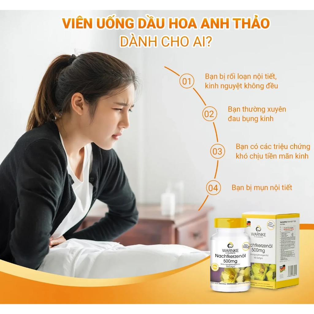 Nachtkezenol WARNKE - Viên Uống Hoa Anh Thảo Cân Bằng Nội Tiết Tố Nữ-duoc-ban-tai-Alice Boutique