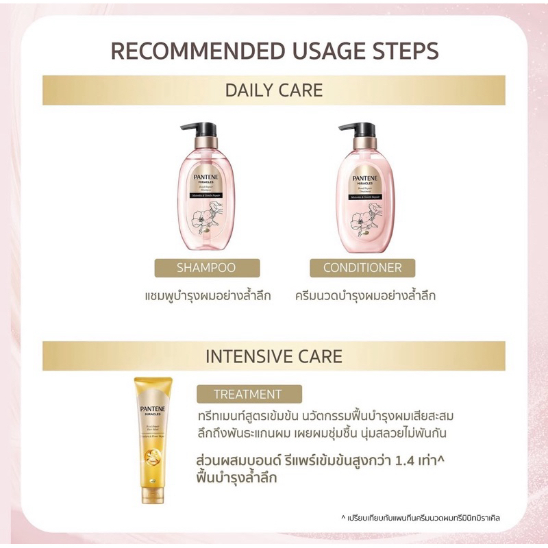[NEW] Dầu gội-xã PANTENE Thái Lan Treatment Miracles Bond Repair Moisture/Mutenka-duoc-ban-tai-Alice Boutique