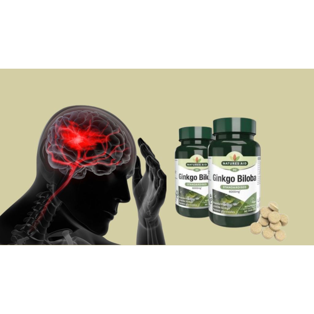 Ginkgo Biloba 6000mg NATURES AID - Bạch quả hàm lượng cao bổ não, tăng trí nhớ-duoc-ban-tai-Alice Boutique