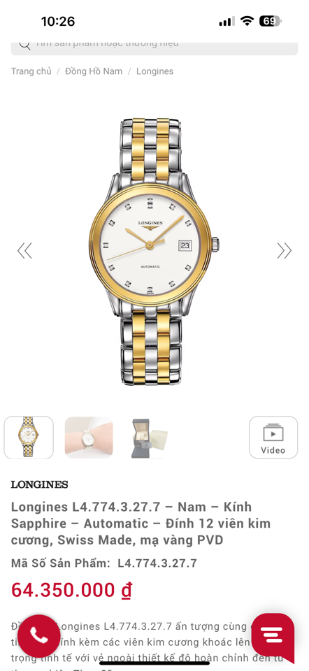Longines flagship L4.774.3 demi diamond-duoc-ban-tai-Thelegends.vn (Master of Time) - Luxury Watch