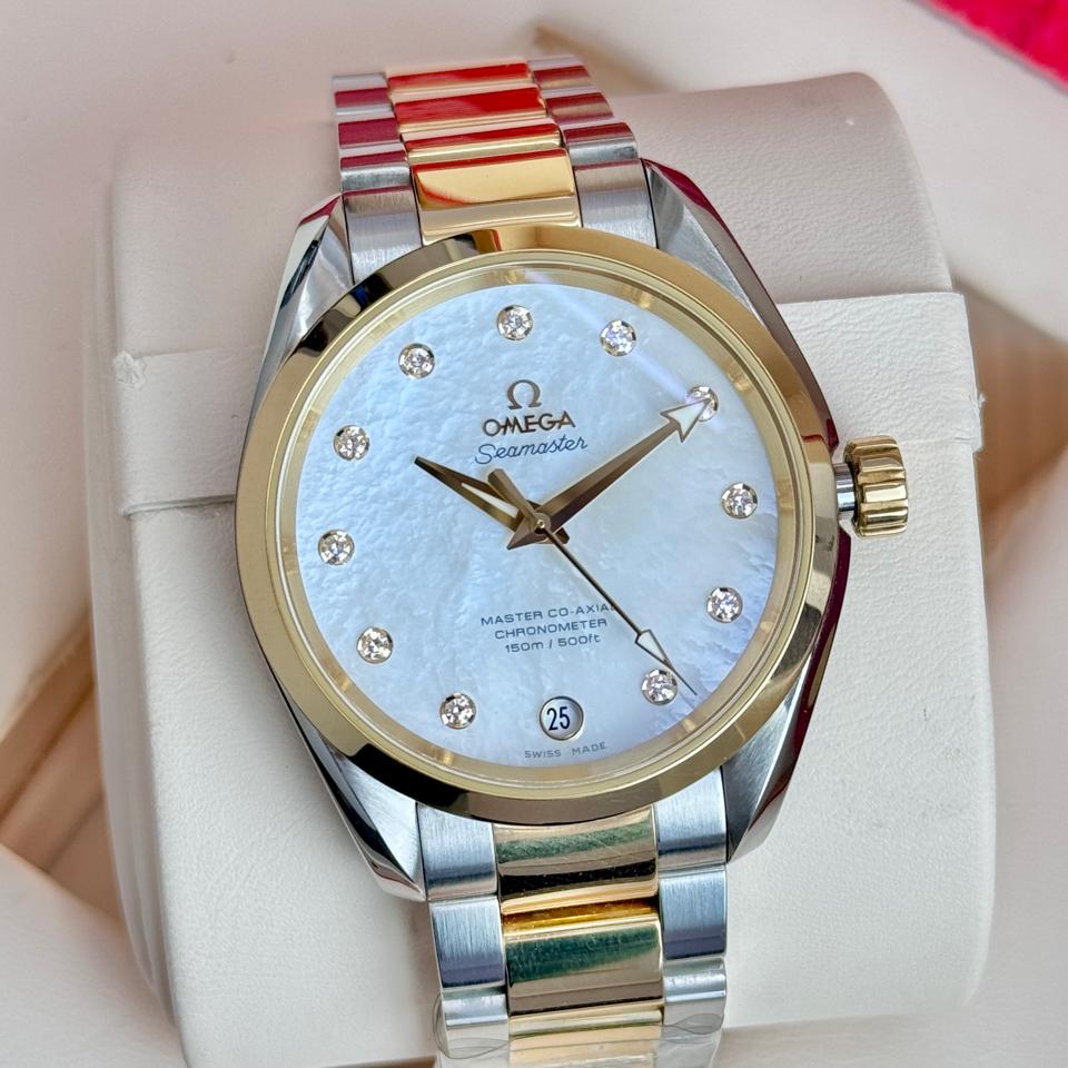 Omega AT - 231.20.39.21.55.004 mop vân mây diamond demi vàng 18k-duoc-ban-tai-Thelegends.vn (Master of Time) - Luxury Watch