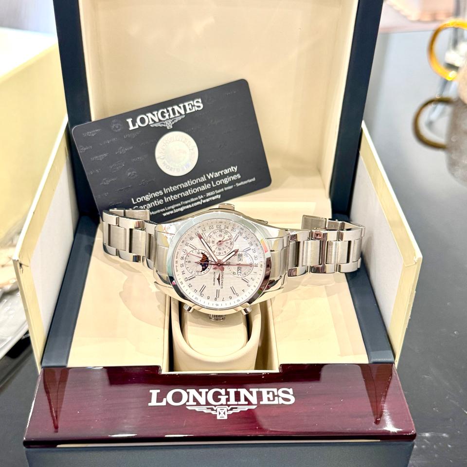 Longines conquest moônphase L2.798.4 -duoc-ban-tai-Thelegends.vn (Master of Time) - Luxury Watch