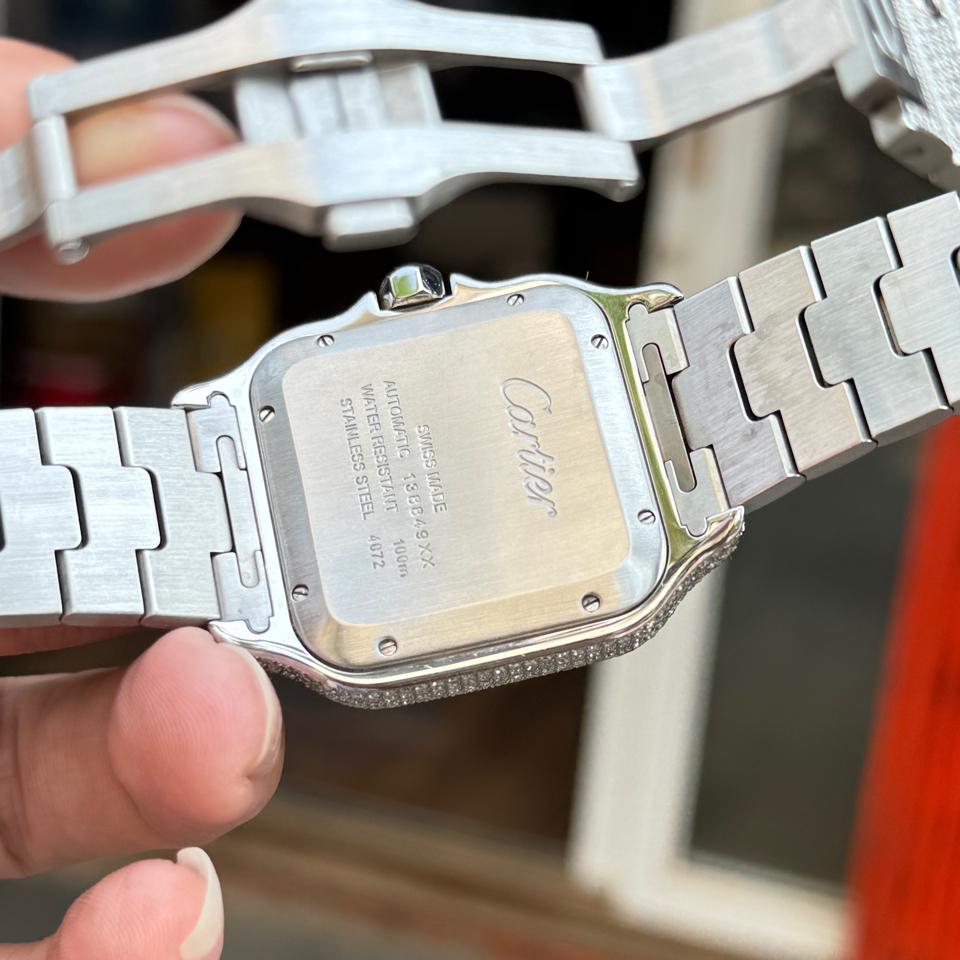 Cartier santos full diamond -duoc-ban-tai-Thelegends.vn (Master of Time) - Luxury Watch