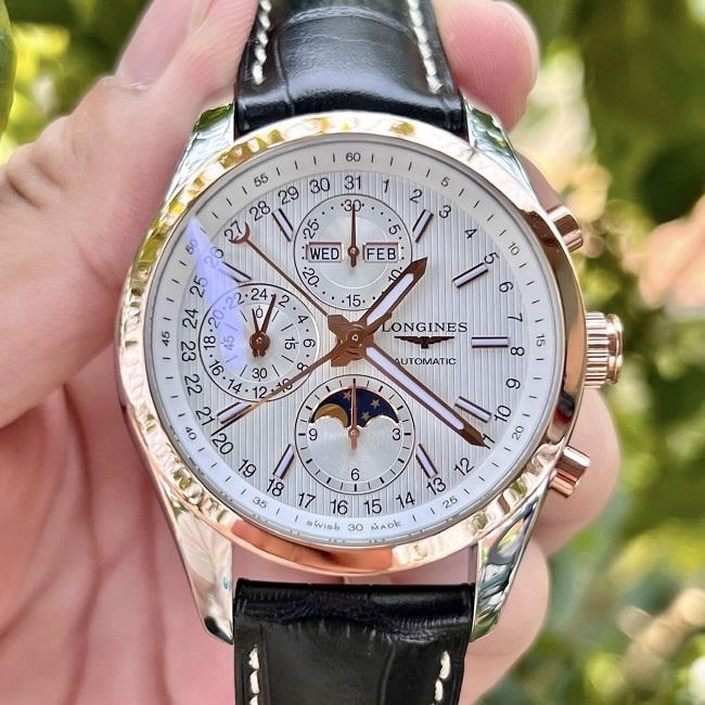 Longines conquest moonphase leather-duoc-ban-tai-Thelegends.vn (Master of Time) - Luxury Watch