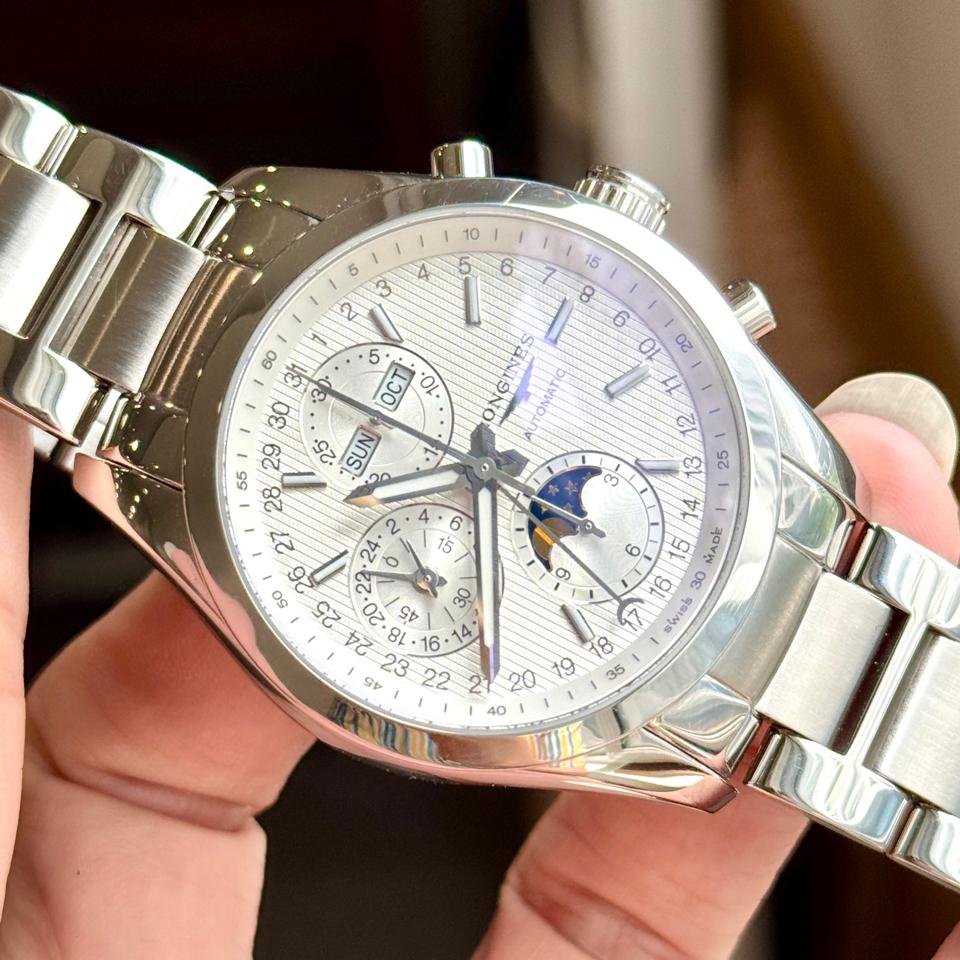 Longines conquest moônphase L2.798.4 -duoc-ban-tai-Thelegends.vn (Master of Time) - Luxury Watch