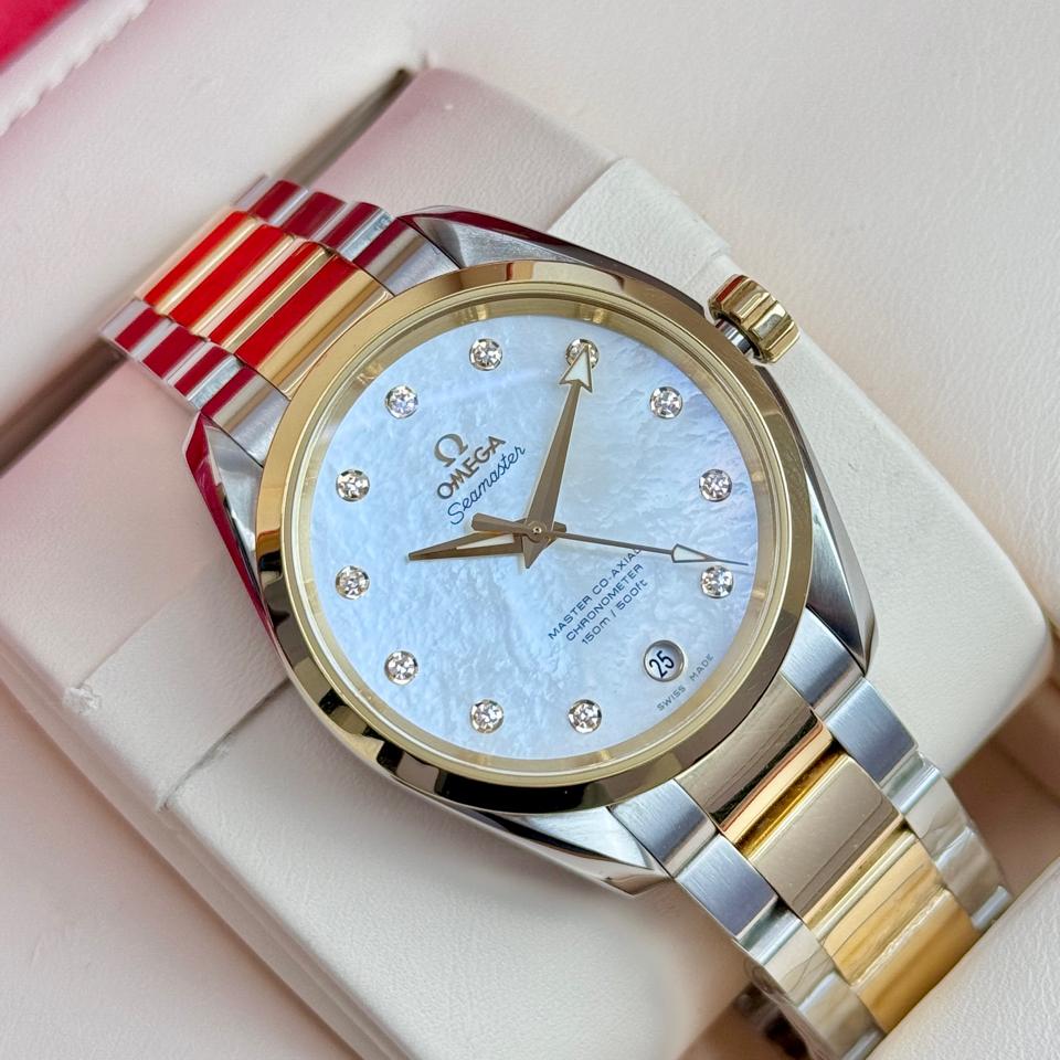Omega AT - 231.20.39.21.55.004 mop vân mây diamond demi vàng 18k-duoc-ban-tai-Thelegends.vn (Master of Time) - Luxury Watch
