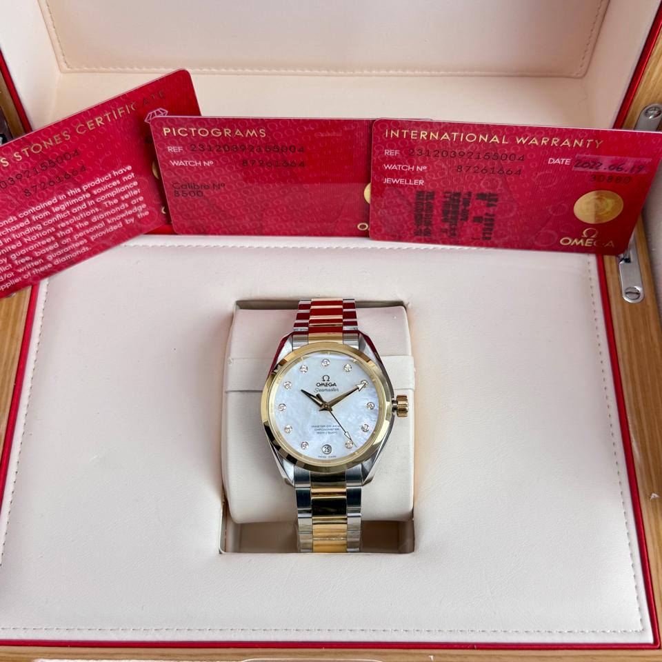 Omega AT - 231.20.39.21.55.004 mop vân mây diamond demi vàng 18k-duoc-ban-tai-Thelegends.vn (Master of Time) - Luxury Watch
