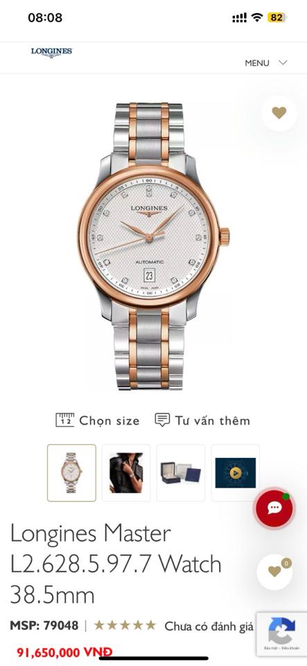 Longines master diamond rose gold 18k-duoc-ban-tai-Thelegends.vn (Master of Time) - Luxury Watch