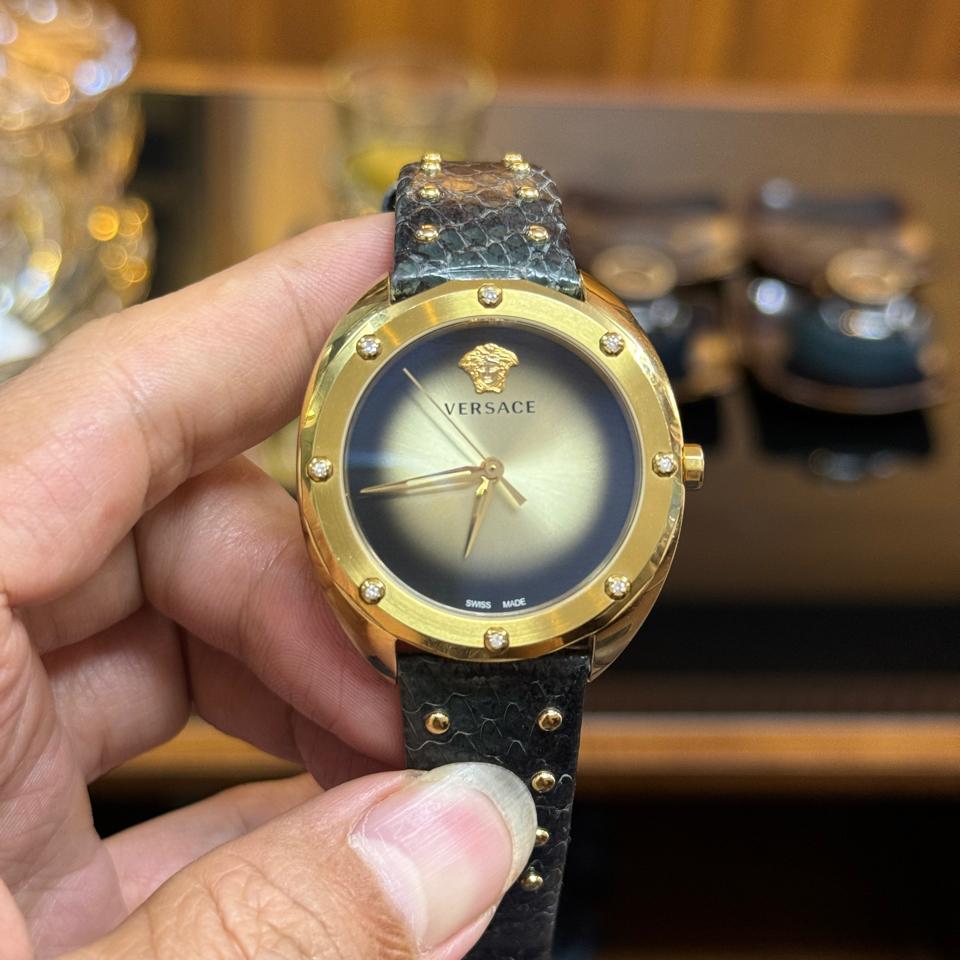 Versace Shadov Black Elaphe Watch 38mm-duoc-ban-tai-Thelegends.vn (Master of Time) - Luxury Watch