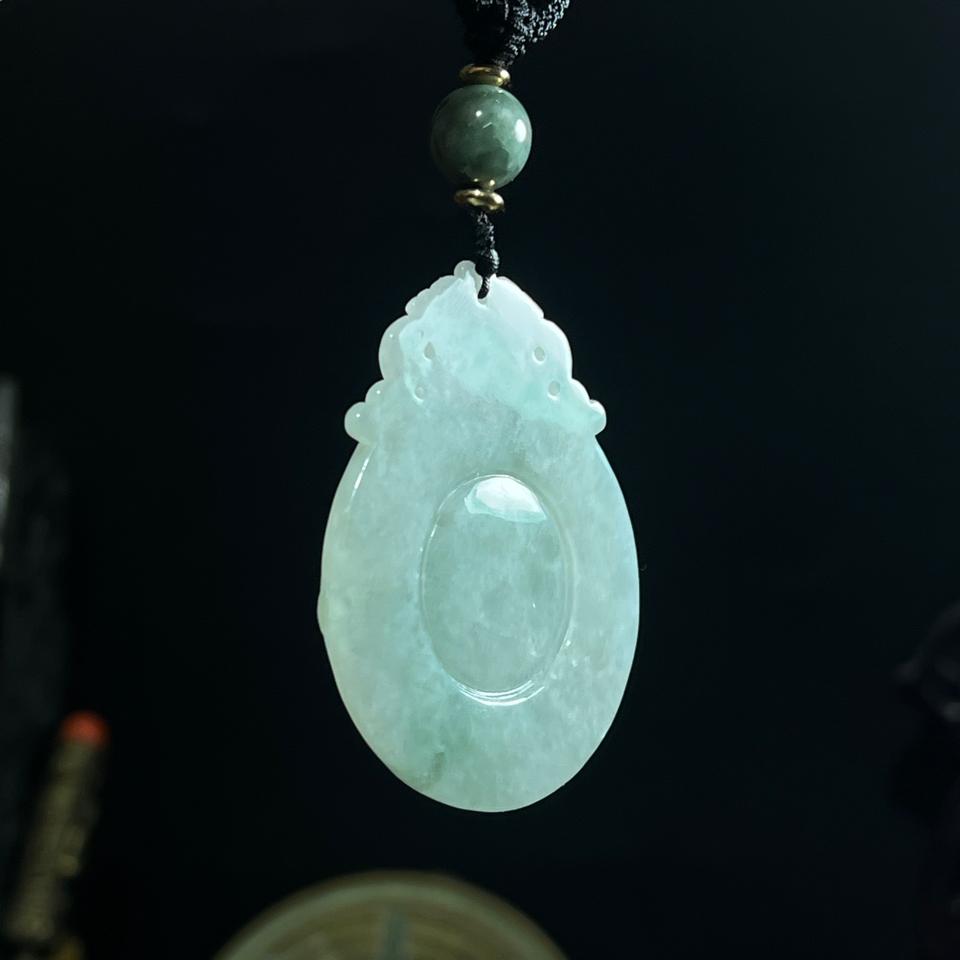 Ngọc phỉ thuý kỳ lân [jadeite A myanmar] 🔺 53,2*42,2*6,2mm-duoc-ban-tai-CHANGTU