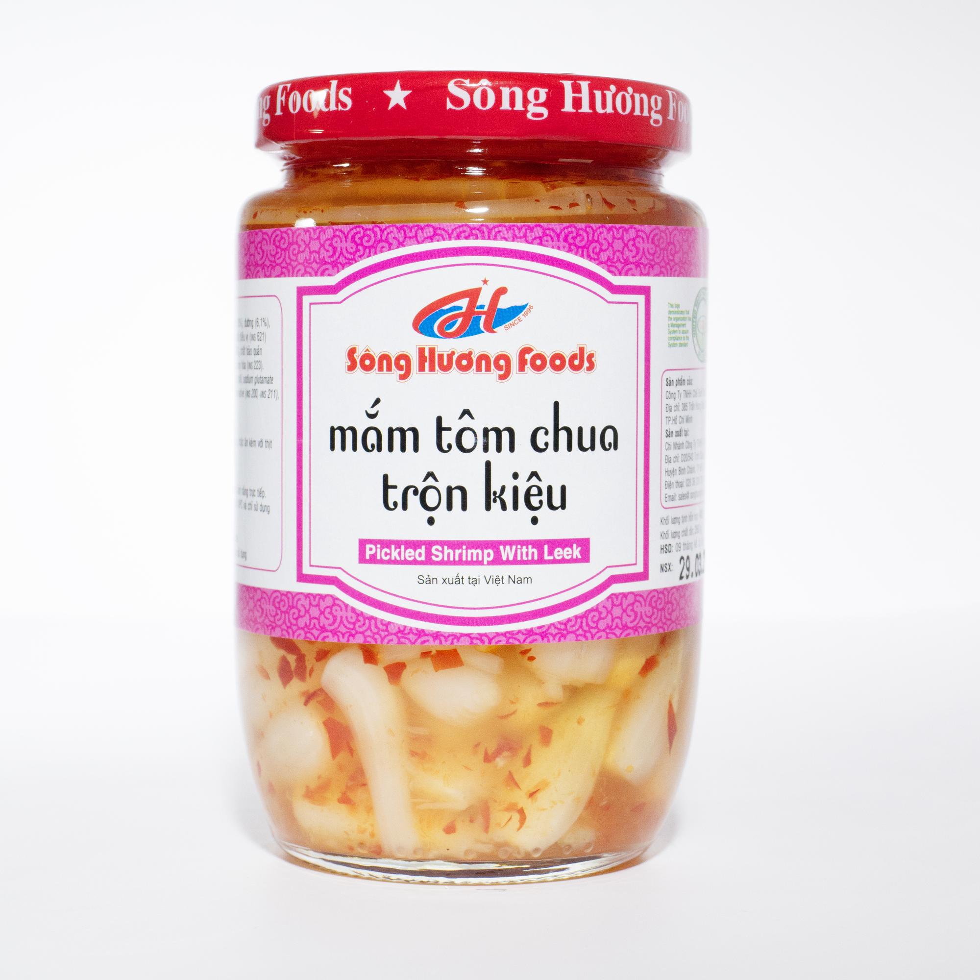 Mắm tôm chua trộn kiệu (400g)-duoc-ban-tai-Sông Hương Foods Shop & More