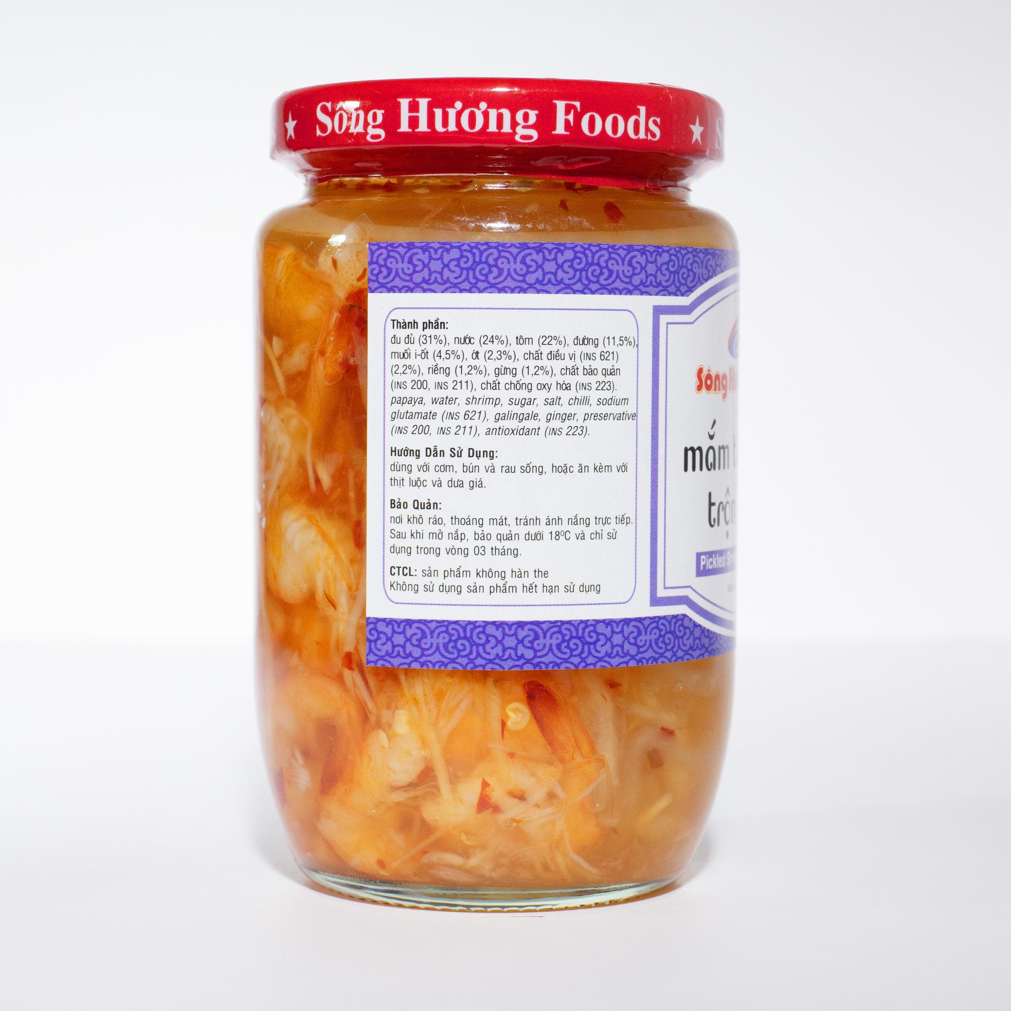 Mắm tôm chua trộn đu đủ (430g)-duoc-ban-tai-Sông Hương Foods Shop & More