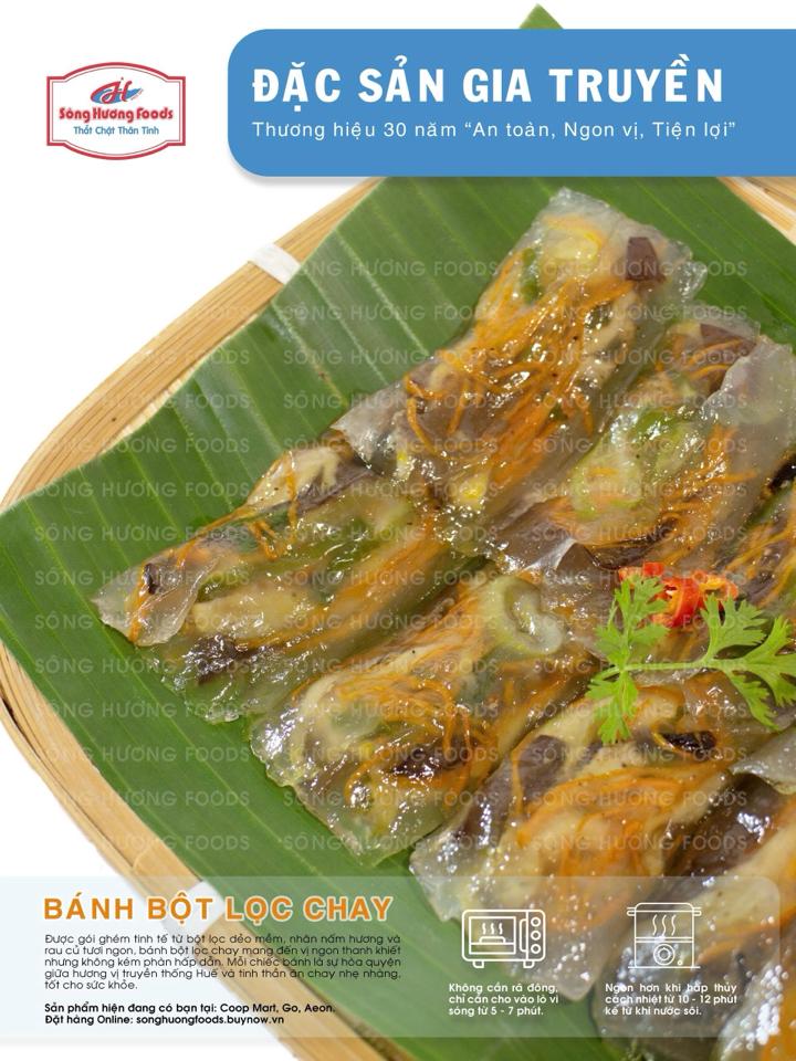Bánh bột lọc Huế chay (350g)-duoc-ban-tai-Sông Hương Foods Shop & More