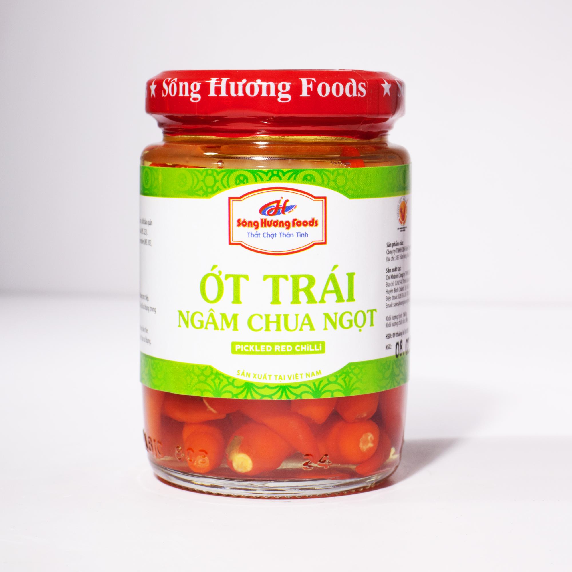 Ớt trái ngâm chua ngọt (160g)-duoc-ban-tai-Sông Hương Foods Shop & More