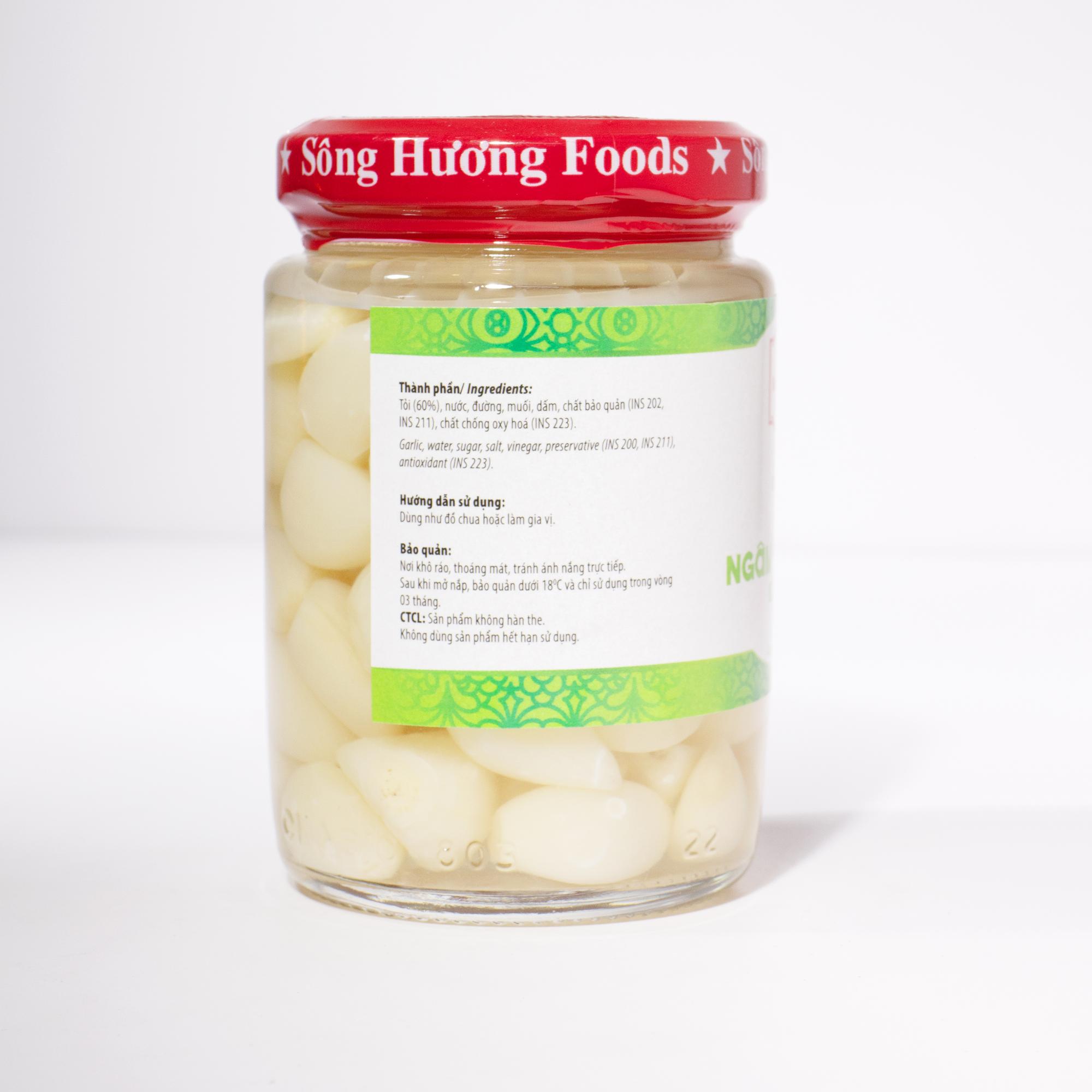 Tỏi ngâm chua ngọt (200g)-duoc-ban-tai-Sông Hương Foods Shop & More