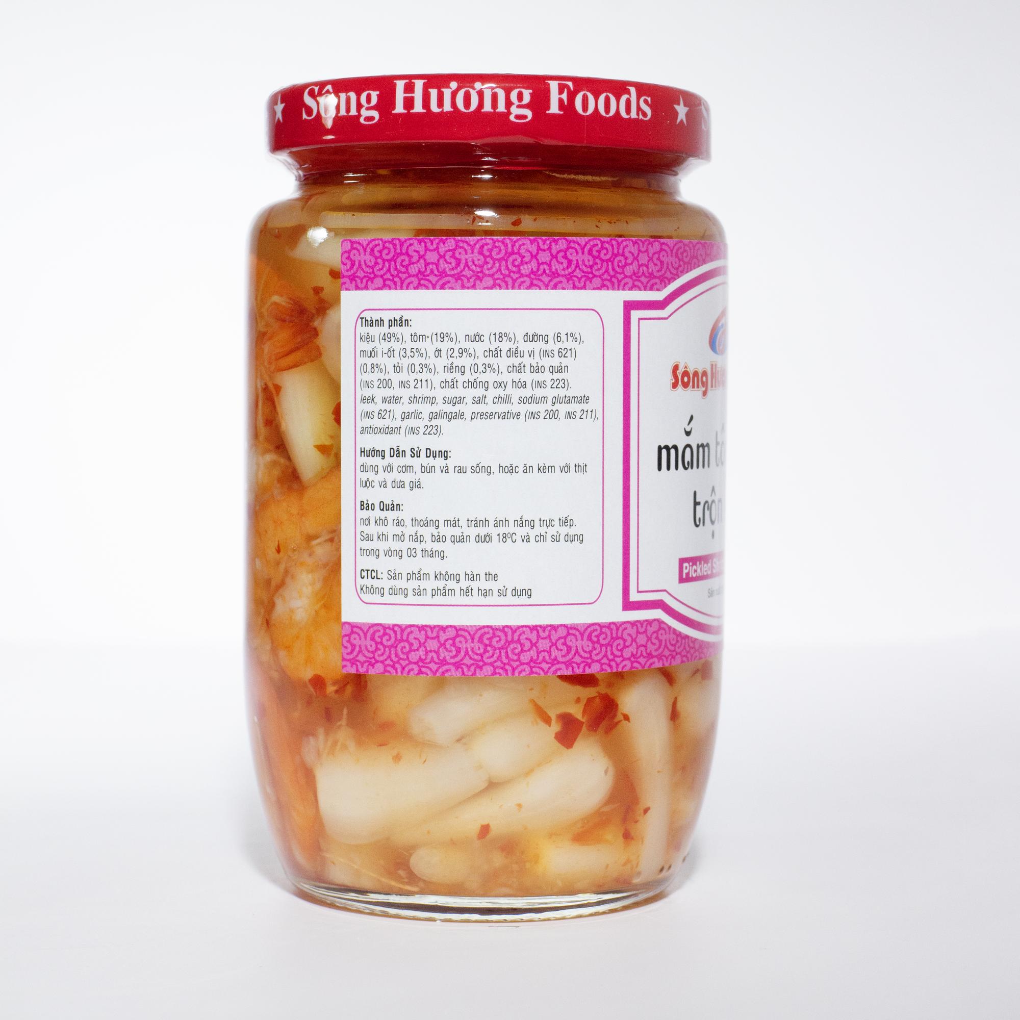 Mắm tôm chua trộn kiệu (400g)-duoc-ban-tai-Sông Hương Foods Shop & More