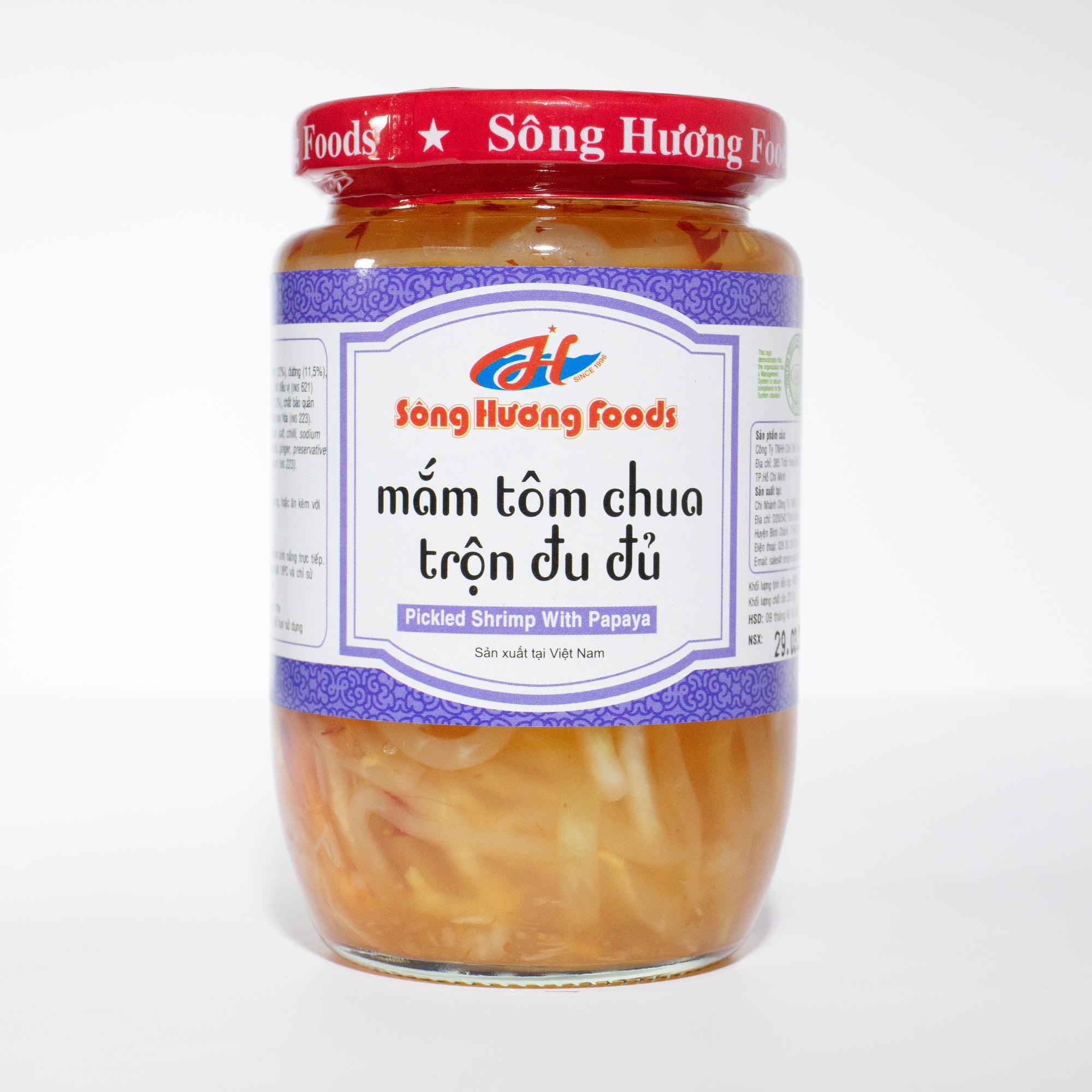 Mắm tôm chua trộn đu đủ (430g)-duoc-ban-tai-Sông Hương Foods Shop & More