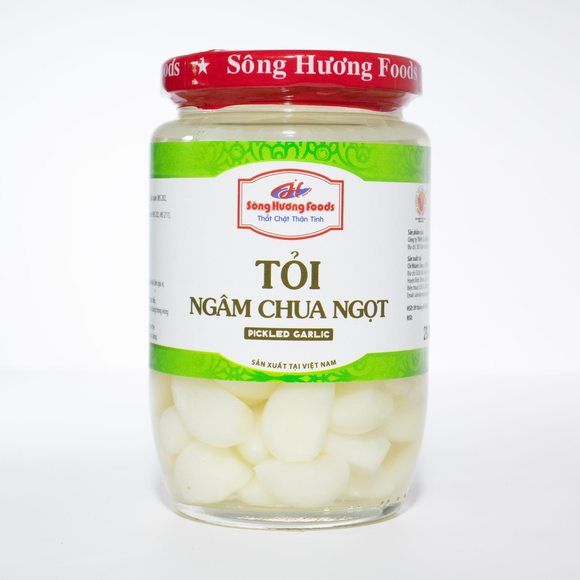 Tỏi ngâm chua ngọt (370g)-duoc-ban-tai-Sông Hương Foods Shop & More