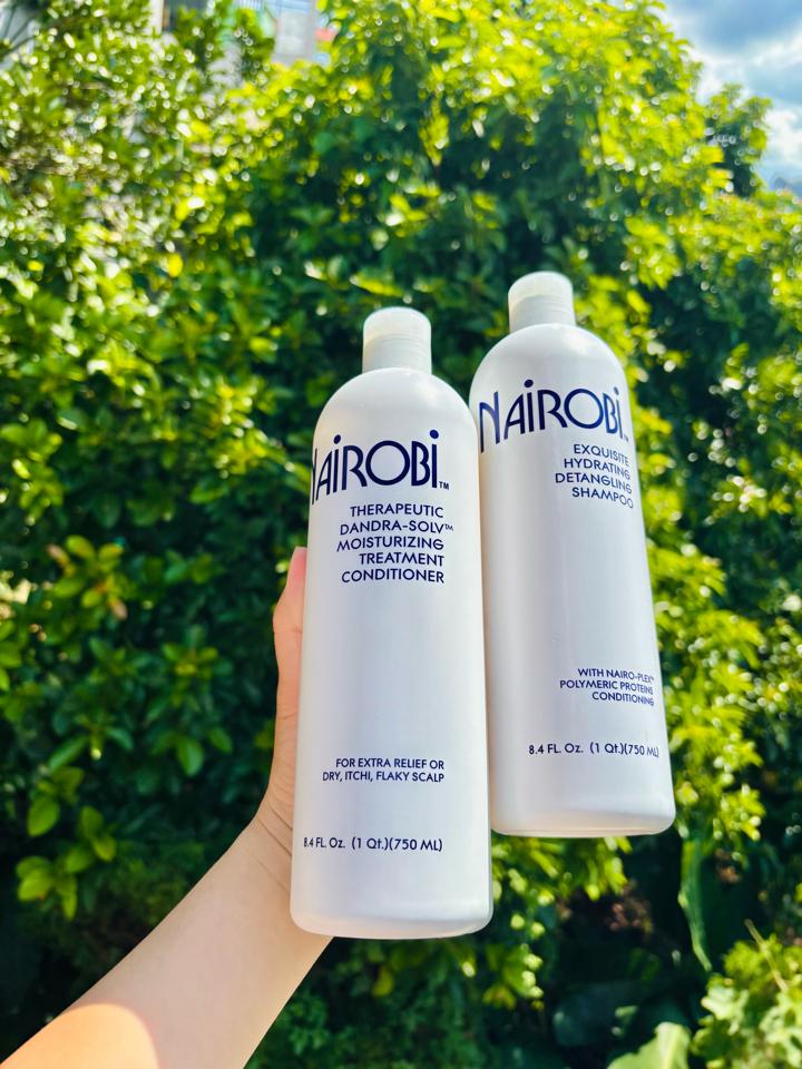 BỘ DẦU GỘI XẢ NAIROBI 750ML – PHỤC HỒI TÓC, CÂN BẰNG ĐỘ ẨM, HƯƠNG NƯỚC HOA PHÁP CAO CẤP 💎-duoc-ban-tai-MỸ PHẨM QUÂN THU