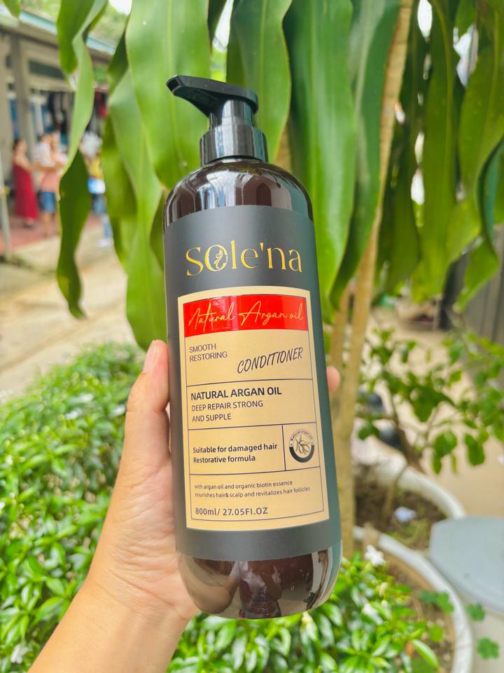 Gội xả thuần chay Sole’na 800ml mềm mượt, chống rụng, kiech thích mọc tóc-duoc-ban-tai-MỸ PHẨM QUÂN THU