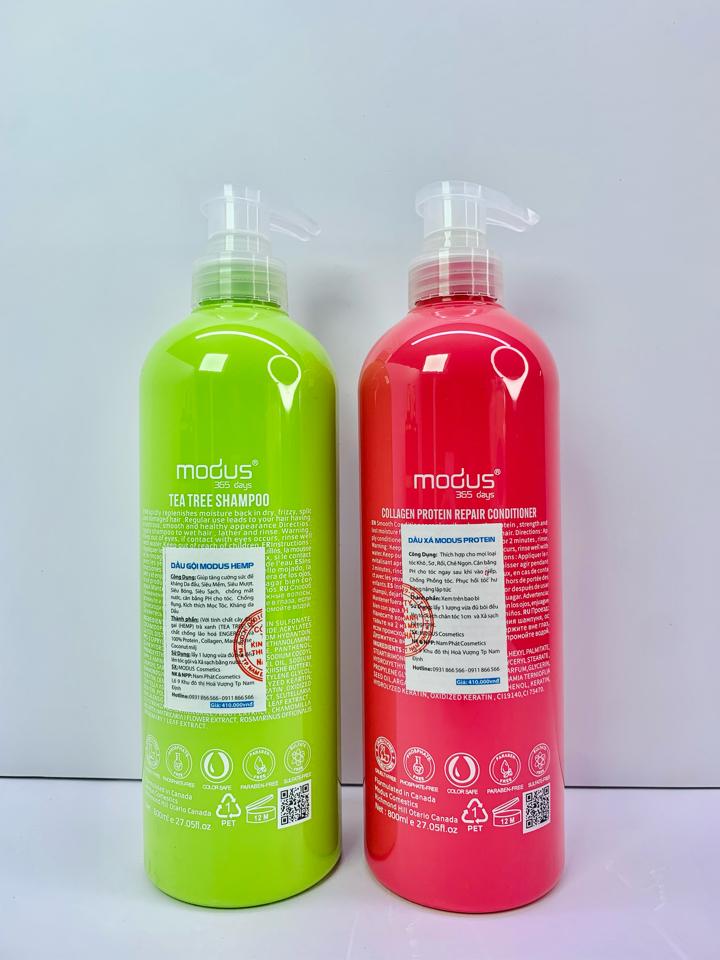 Combo Dầu Gội Xả MODUS HEMP – Siêu Phẩm Phục Hồi & Dưỡng Tóc-duoc-ban-tai-MỸ PHẨM QUÂN THU
