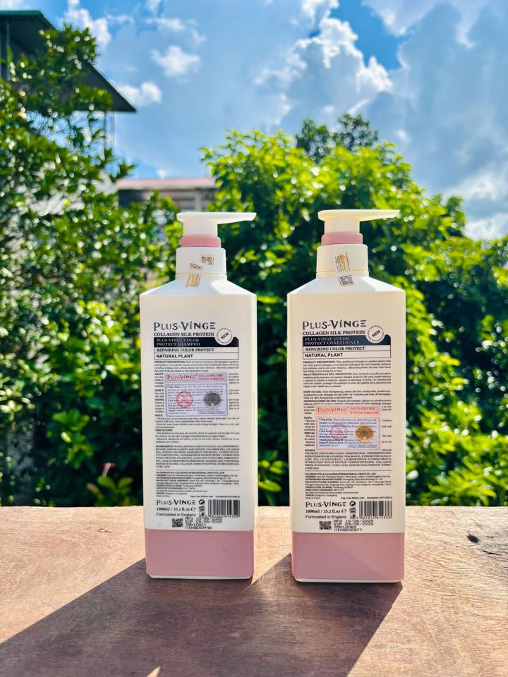 Bộ Dầu Gội Xả Vinge Collagen Plus Yuiluim – Mềm Mượt 1000ml-duoc-ban-tai-MỸ PHẨM QUÂN THU