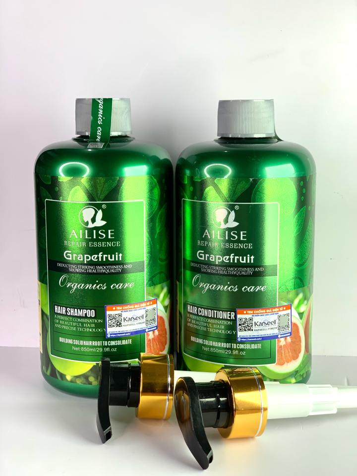 Chính Hãng - Dầu Gội Xả Bưởi ALise Grapefruit 850ml - Giảm Rụng, Nhanh Mọc, Giảm Khô Xơ Hư Tổn-duoc-ban-tai-MỸ PHẨM QUÂN THU
