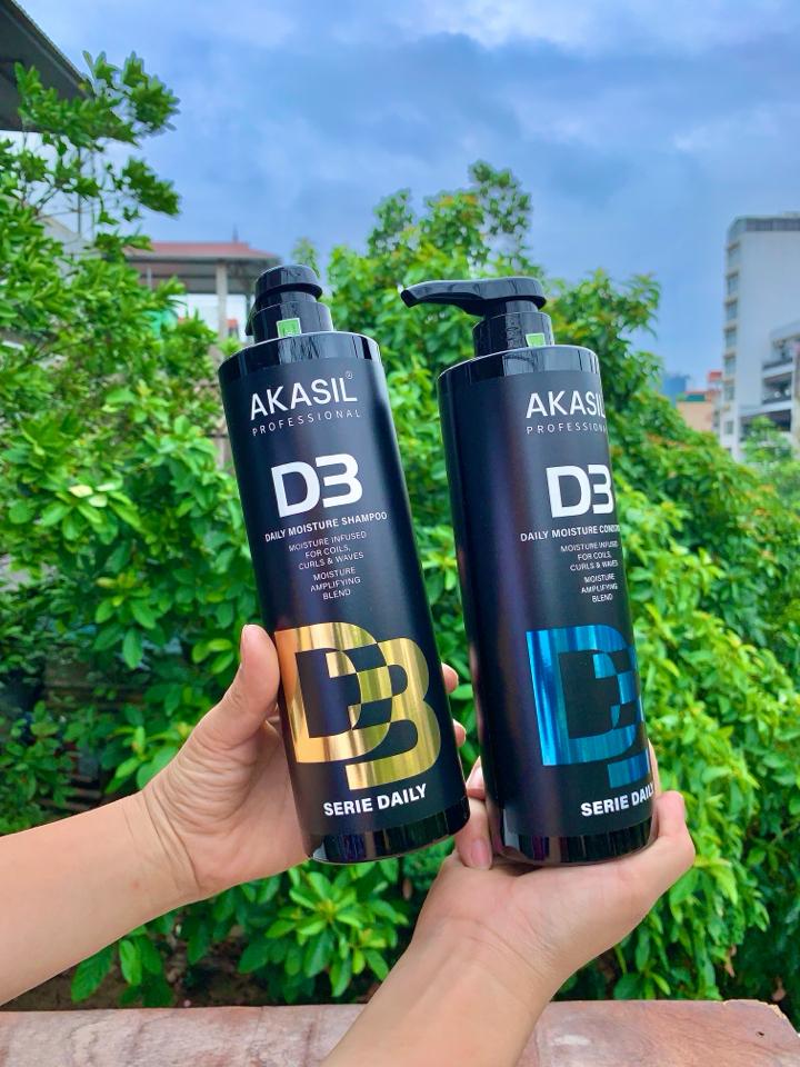 Gội xả Akasil D3 Daily - 800ml  Làm sạch sâu – Ngăn dầu – Ngăn gàu ngứa-duoc-ban-tai-MỸ PHẨM QUÂN THU