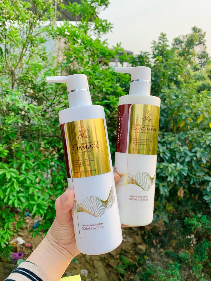 Bộ gội xả Keratin Queen - 500ml Phục hồi tóc hư tổn, giảm gãy rụng, vào nếp tự nhiên-duoc-ban-tai-MỸ PHẨM QUÂN THU