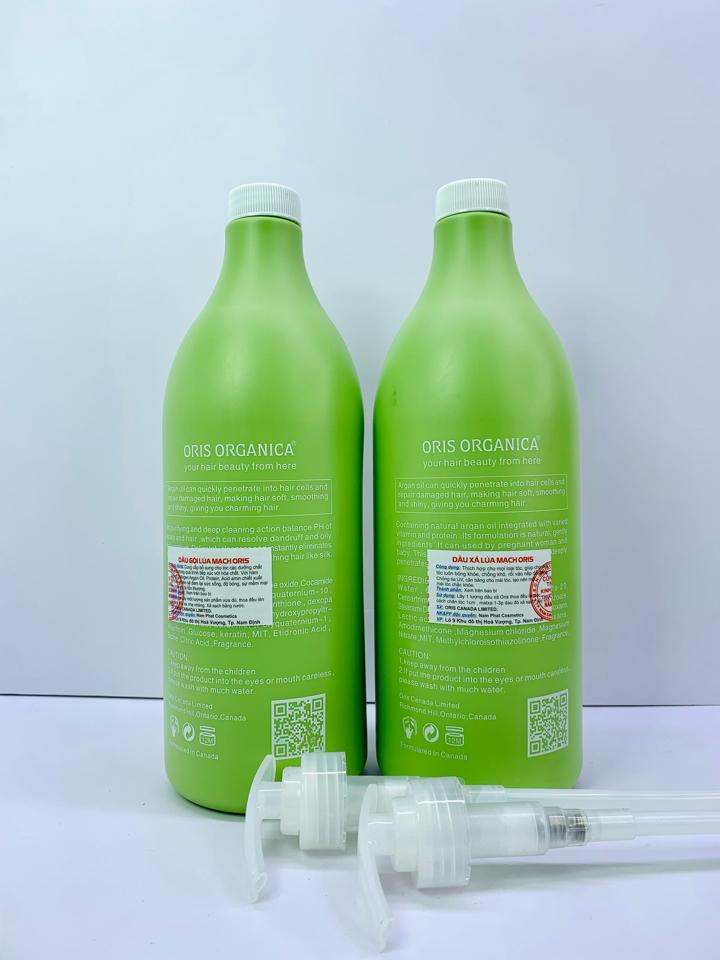 [Chính hãng] Bộ Dầu Gội Xả Oris Arganica Tinh Chất Lúa Mạch Phục Hồi 500ml & 1500ml-duoc-ban-tai-MỸ PHẨM QUÂN THU