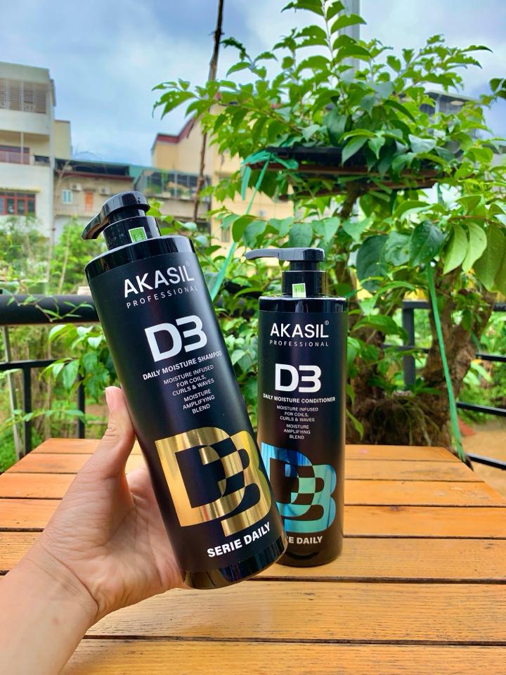 Gội xả Akasil D3 Daily - 800ml  Làm sạch sâu – Ngăn dầu – Ngăn gàu ngứa-duoc-ban-tai-MỸ PHẨM QUÂN THU
