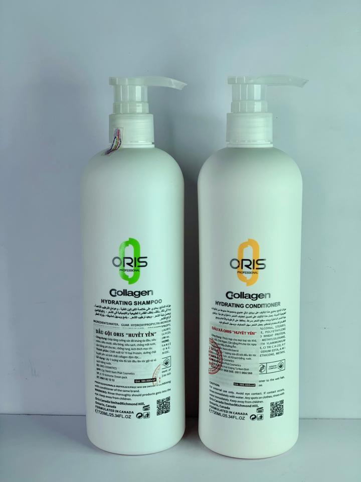 Cặp Dầu Gội Xả Huyết Yến Oris 720ml - Ngăn Rụng, Dưỡng Tóc Dày Mượt Cho Tóc Yếu Và Hư Tổn-duoc-ban-tai-MỸ PHẨM QUÂN THU