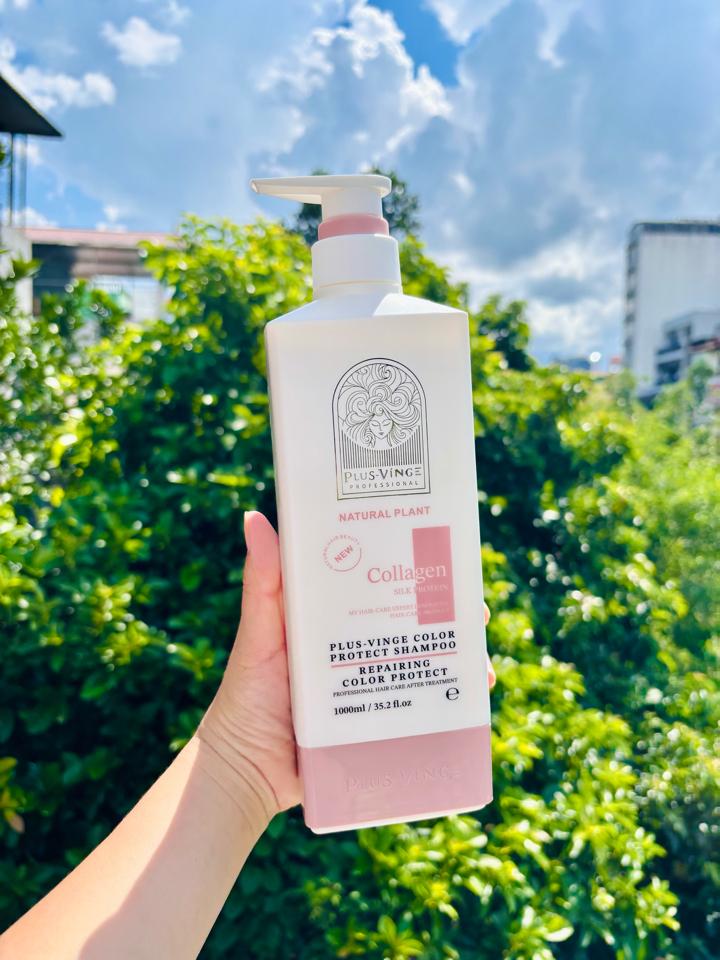 Bộ Dầu Gội Xả Vinge Collagen Plus Yuiluim – Mềm Mượt 1000ml-duoc-ban-tai-MỸ PHẨM QUÂN THU